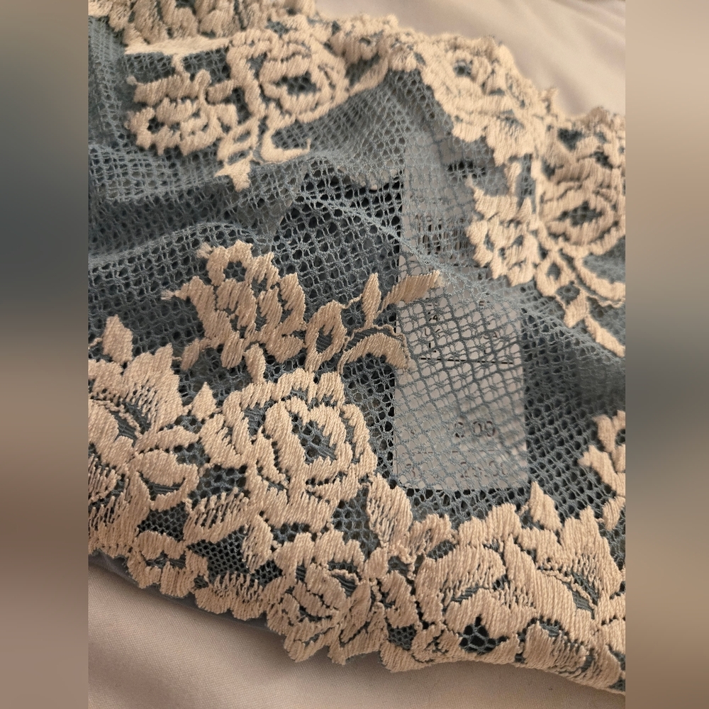 Intimissimi Blue and Cream Lace Panties - Picture 6 of 6